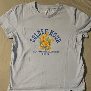 Levi's Blue 'Golden Hour' Floral Tee